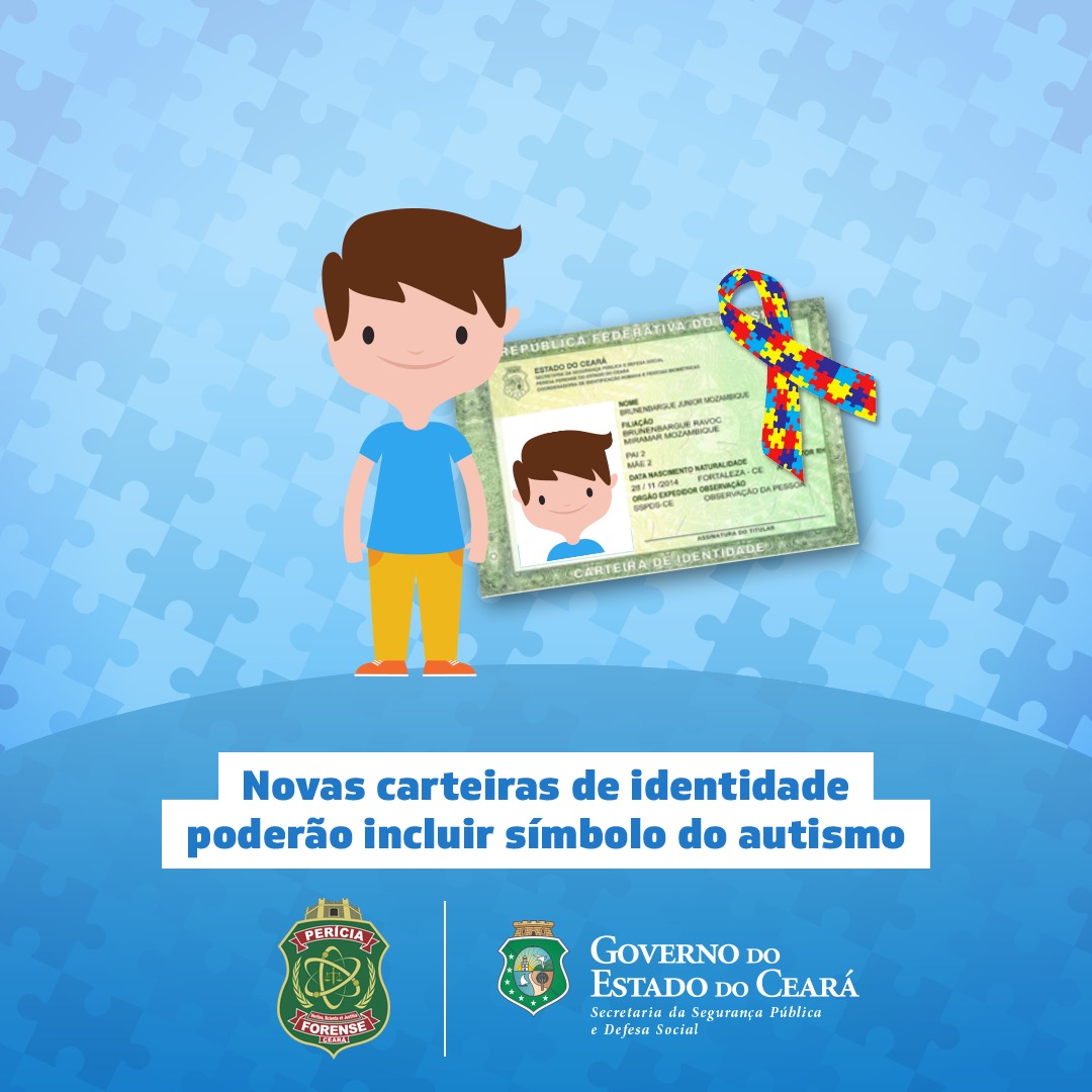 Inclusão Social: Pefoce emite carteira de identidade com o símbolo do autismo