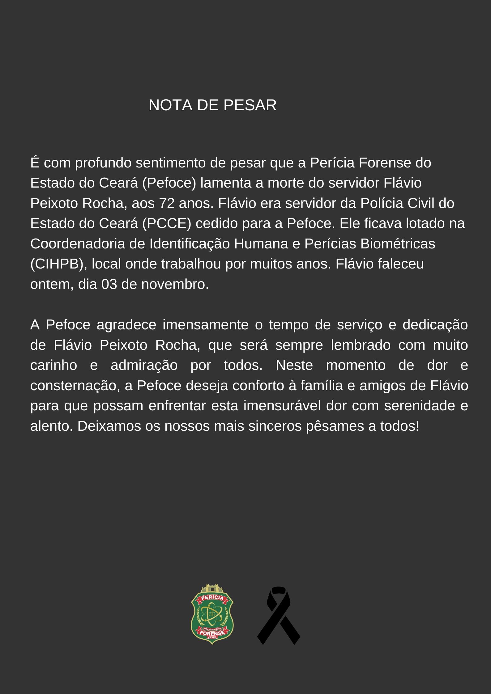 Nota de Pesar