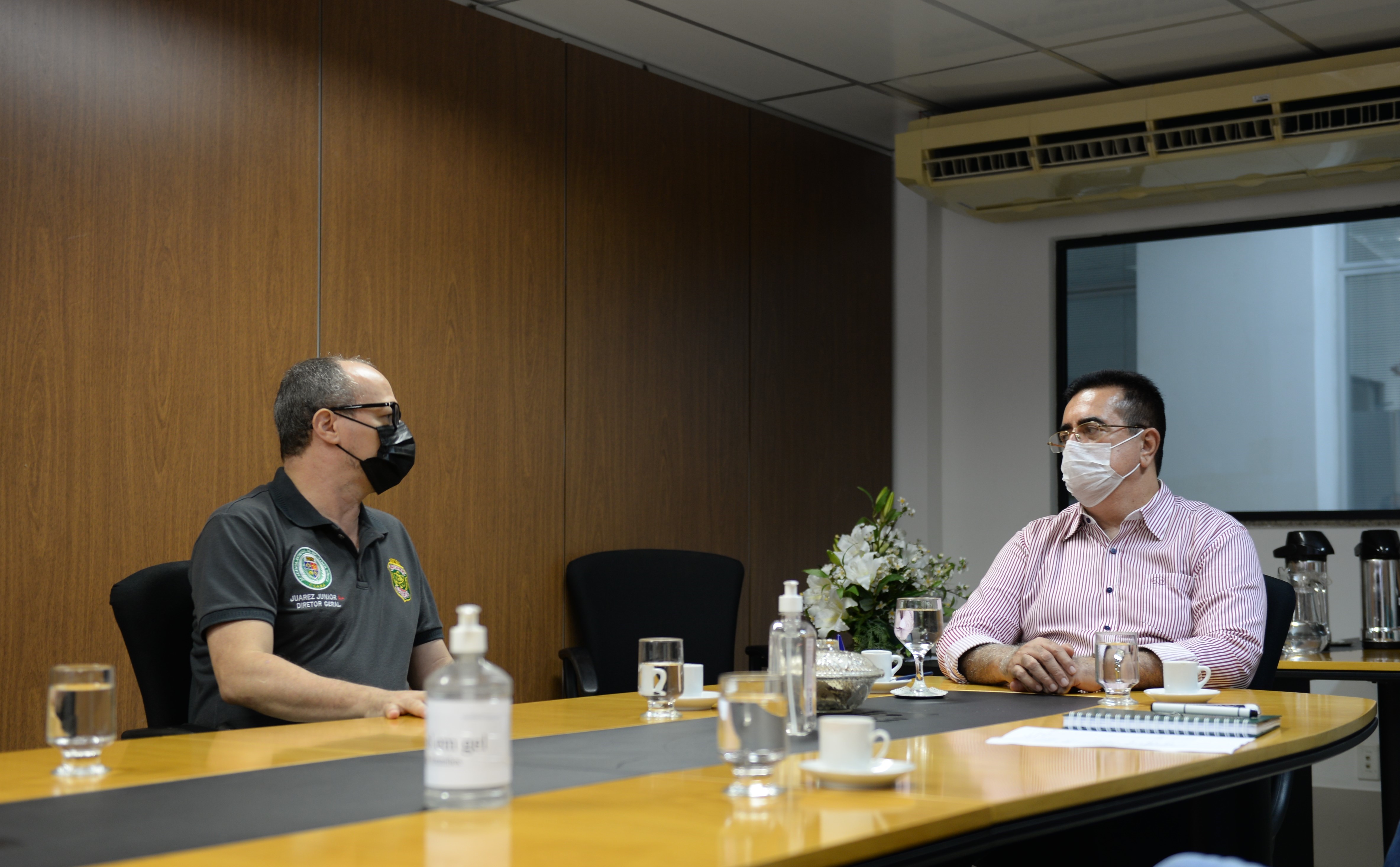 Diretor geral da Aesp visita Pefoce para tratar da retomada dos cursos de aperfeiçoamento para servidores