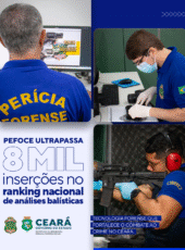 Pefoce realiza mais de 8 mil inserções no ranking nacional de análises balísticas
